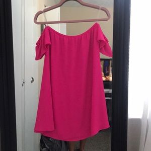 Hot pink dress